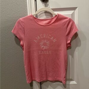American Eagle Outfitters Pink Short Sleeve Tee